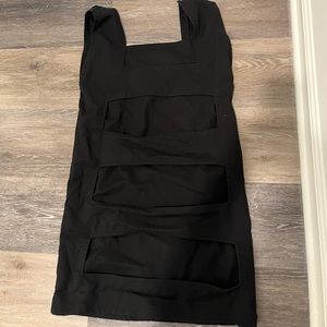 Depression Brand Black Dress with Back Cut Out Size XS